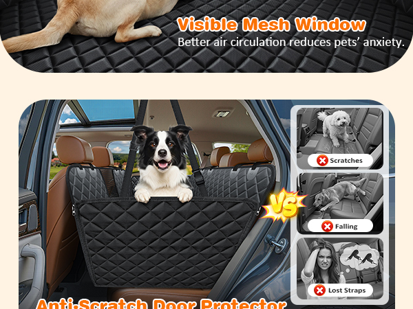back seat pet cover for dogs