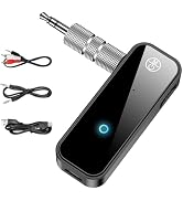 Upgraded Aux Bluetooth 5.4 Adapter for Car, 2 in 1 Bluetooth Audio Transmitter and Receiver 3.5mm...