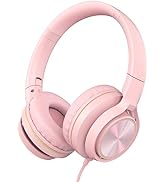 LORELEI S9 Wired Headphones with Microphone for School,On-Ear Kids Headphones for Girls Boys,Fold...