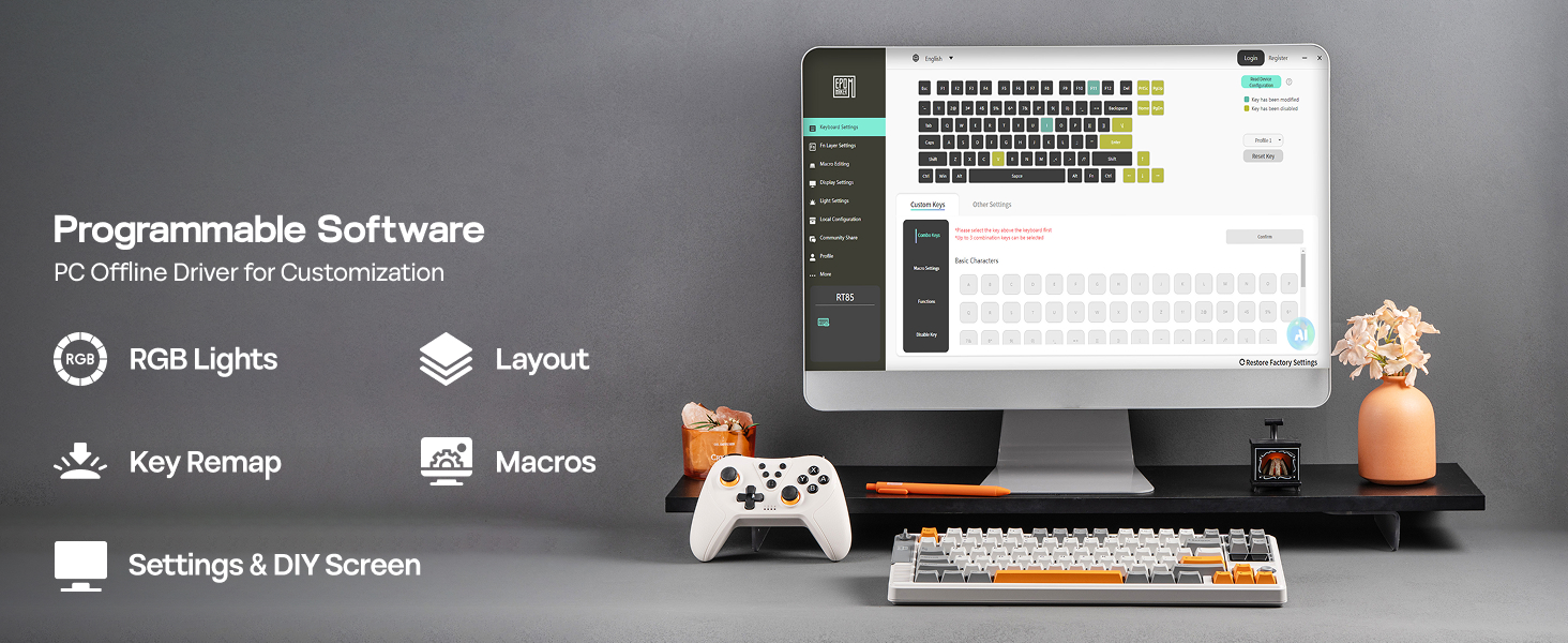 RT85 Wireless Gaming Keyboard