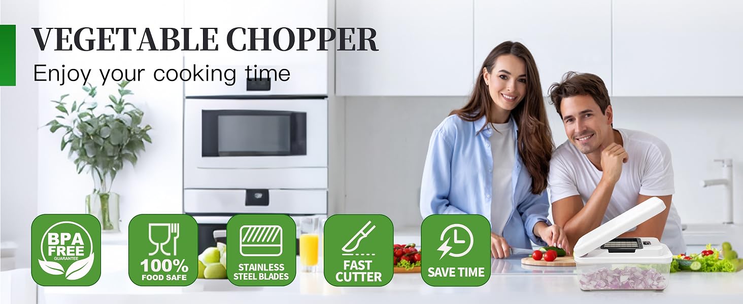 iETH multi-functional 14-in-1 vegetable chopper and mandoline slicer for kitchen efficiency