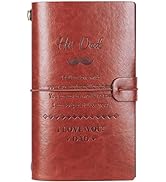 Gifts For Dad, To My Dad Refillable Notebook Vintage Leather Journal, Dad Christmas Birthday Vale...