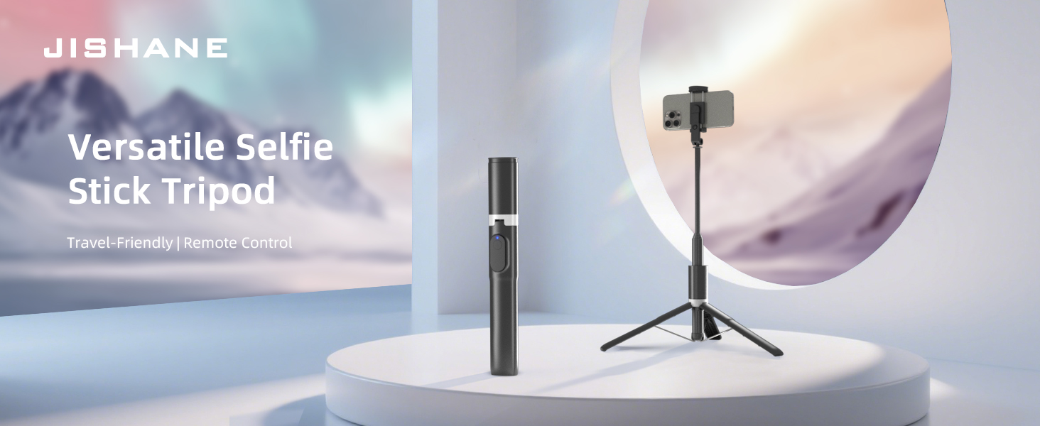 Jishane 61 inch Tripod for iPhone, Selfie Stick for iPhone