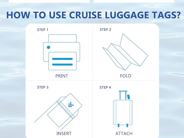 the use of cruise luggage tags