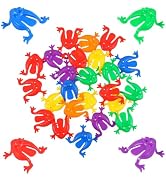 Toyvian 20pcs Toys for Toddlers - Fun Bouncing Plastic Frogs, Kids Party Favors, Educational and ...