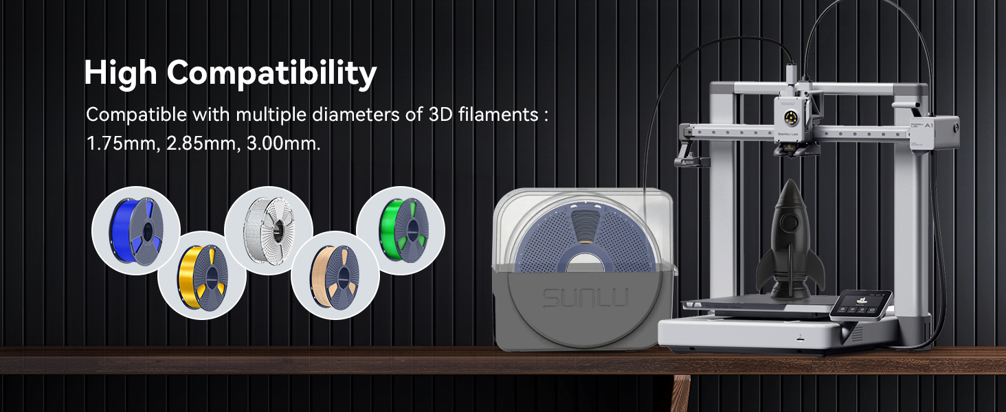 SUNLU Filament Dryer Box S1 for 3D Printer Filament grey