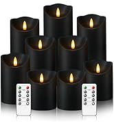 Nimiko Flameless Candles with Remote, Battery Operated Flickering Flameless Candles, LED Candles ...