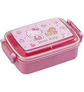 Hello Kitty Bento Lunch Box (15oz) - Cute Lunch Carrier with Secure 2-Point Locking Lid - Authent...