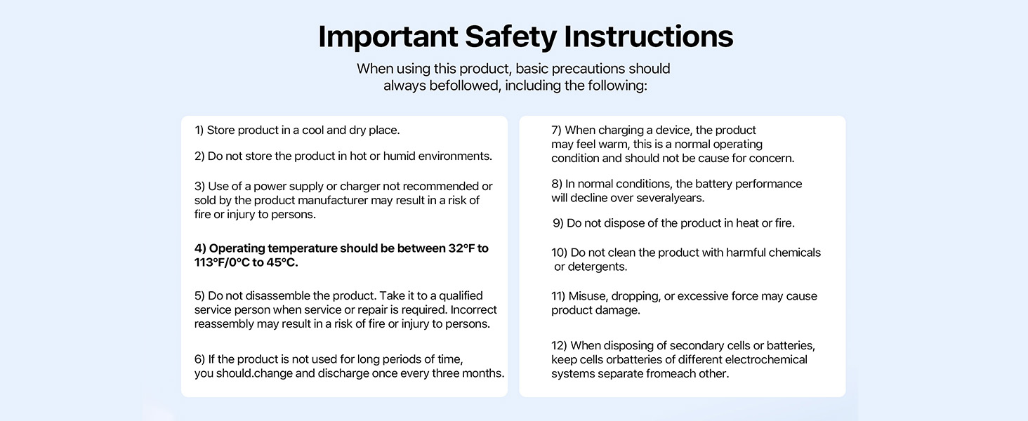 Important Safety Instructions