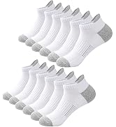 FAYBOX Ankle Socks for Women Running Athletic Workout Cushioned No Show Socks 6 Pairs