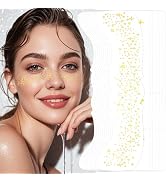 Face Glitter Tattoo Kit, Gold Face Tattoos Stickers, Temporary Body Face Glitter, Makeup Patches ...