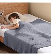 Guohaoi Knitted Weighted Blanket Kids (Light Grey 50