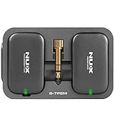 NUX B-7PSM 5.8 GHz Wireless in-Ear Monitoring System, Charging Case Included, Stereo Audio transm...