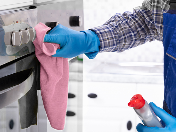 pink cleaning cloth