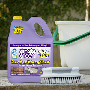Mix 1 part Oxy Solve with 20 parts water in a bucket.