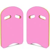 2PCS U-Shaped Swim Kickboard with 2 Hole Handle Made of EVA, 17x12x1.1IN Lightweight and Durable,...