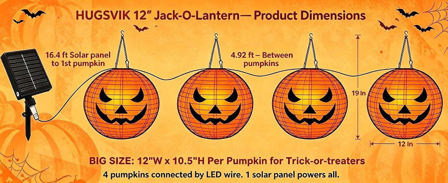 solar pumpkin lights outdoor