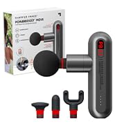 Sharper Image Deep Tissue Portable Percussion Massage Gun, Powerboost Move Full Body, Back & Neck...