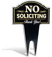 Signs Authority No Soliciting Outdoor Metal Yard Sign for House and Business | Heavy Duty DiBond ...