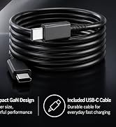 5ft USB-C cable included durable everyday fast charging