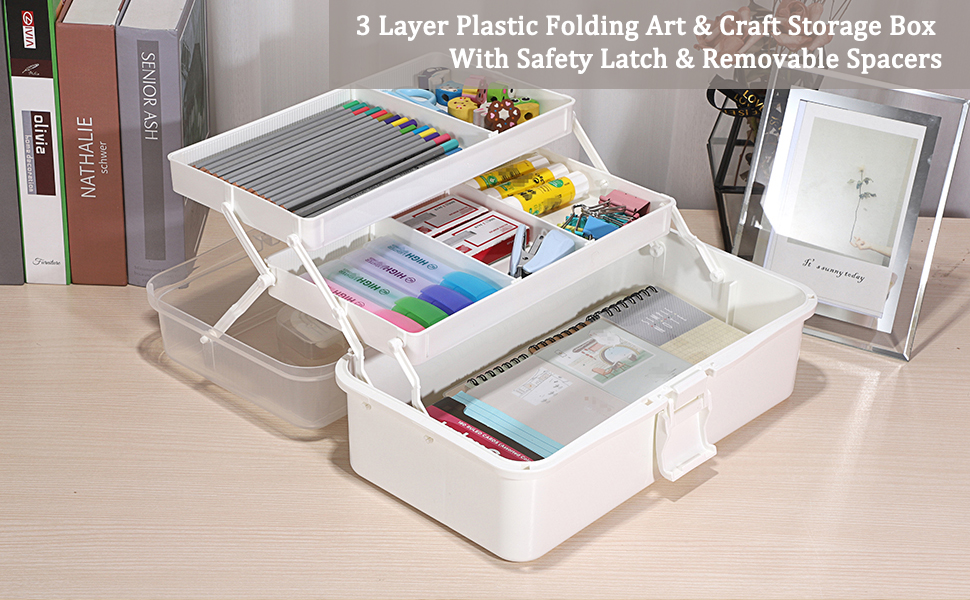 3 Layer Clear Plastic Dividing Storage Box