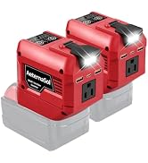 250W Power Inverter Compatible with Milwaukee 18V Battery(Tool Only),2 Pack | Portable Power Stat...