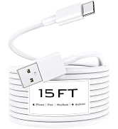 Car Carplay Cable for iPhone 16 15 Pro Max/Pro/Plus (15FT) Durable TPE Long USB to USB C Cable fo...