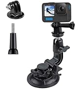 Suction Cup Mount Compatible with Gopro Hero 13 12 11 10 AKASO EK7000 Brave 4, DJI Osmo Pocket 3,...