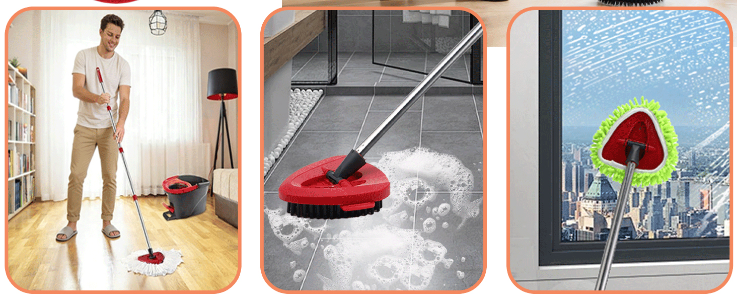 Mop Head Replacement Compatible with O Cedar Easywring Mops Replacement Head Microfiber
