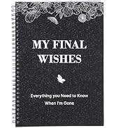 My Final Wishes, End of Life Planner Death Spiral Estate Planner Organizer Things You Need Know W...