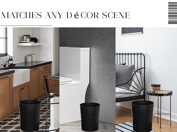 Garbage can is perfect for your kitchen, bathroom, bedroom, office, laundry room, college dorm