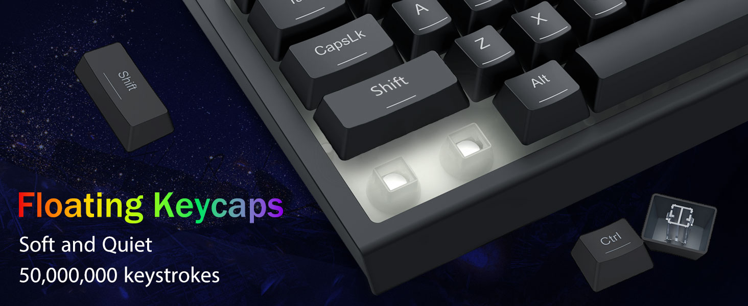 Floating keys