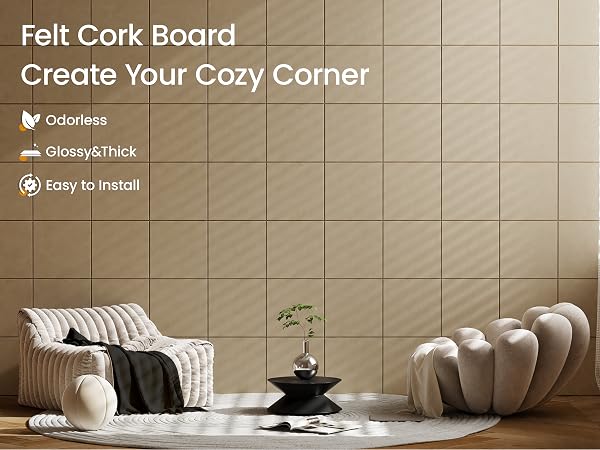 cork board for walls