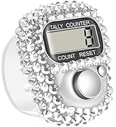 Tustao Electronic Finger Tally Counter Clicker Counter,Convenient Portable Digital Display Tally ...