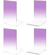 Honagu Book Ends, Acrylic Bookends, Clear Book Ends for Shelves,Desk Book Organizer, Book Holder ...
