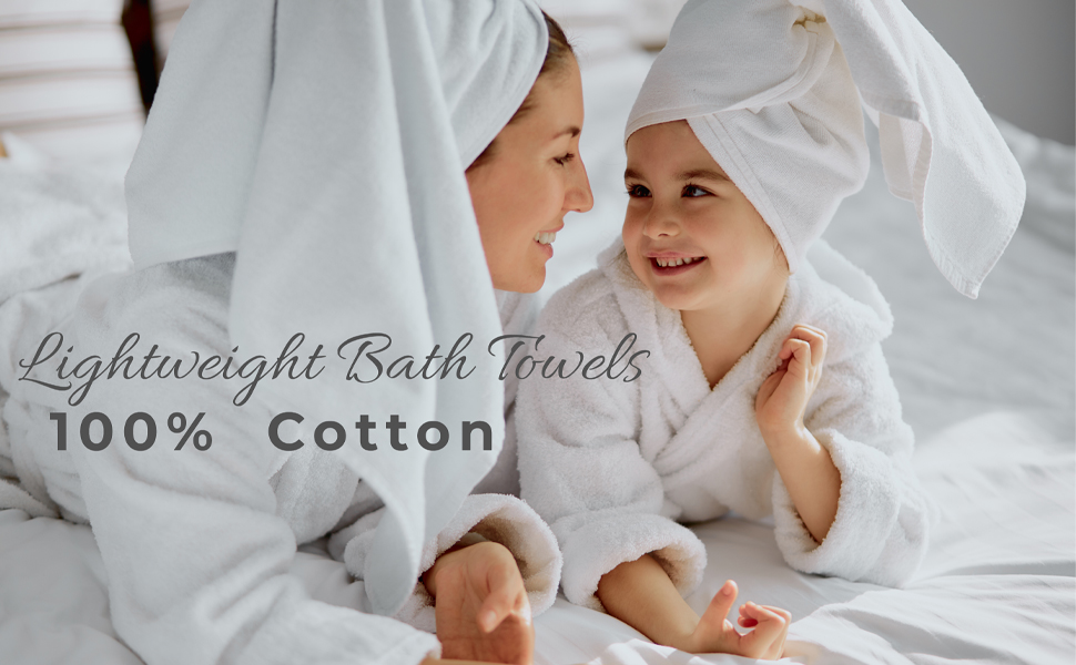 lightweight bath towels