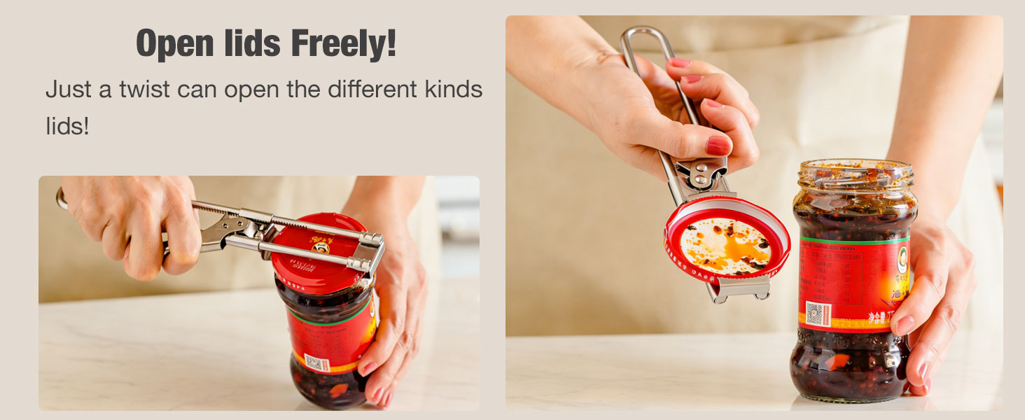open lids freely!