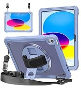ZenRich New Slim Hard Case for iPad 10th Generation 10.9'', Rugged Drop-Proof Kids iPad 10th Gen ...