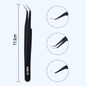 Curved-Tip Pointed Tweezers