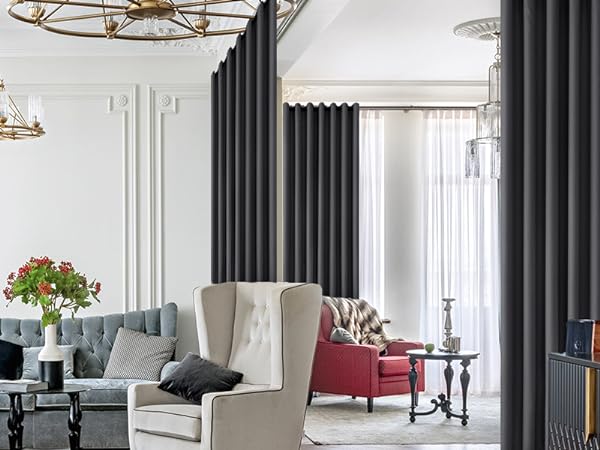 room darkening curtains