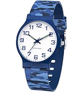 SOCICO Kids Analog Watch for Boys Girls Camouflage Sport Watches, 30M Waterproof, Rubber Band, Ea...
