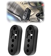 12mm Hole 4.25" EPDM 4 Hole Exhaust Hanger Adjustable Muffler Shock Absorber for Exhaust Pipe,Uni...