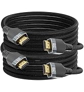 UPPDEFFST 2PACK 16.5FT 96Gbps Ultra High Speed HDMI 2.2 Cables,Gold-Plated Connectors,Supports 16...