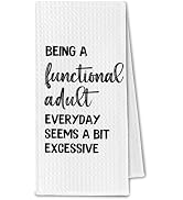 ChissNook Funny Kitchen Towels Adult Humor, Sarcastic Gifts for Women Men Dish Towels for Kitchen...