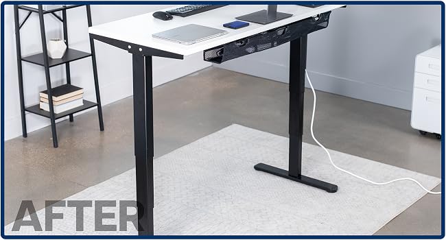 Under desk cable management cord management cable organizer cable storage power strip holder mesh