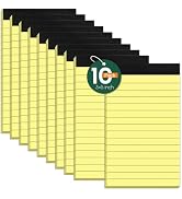 10 Pack Note Pads 3 x 5 Notepads, Small Notepad Pocket Size Notebook Scratch Paper Pads Narrow Ru...