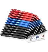 Sooez 60 Pack Bulk Pens Ballpoint, Smooth Writing Pens with Soft Grip | Retractable Blue Ink Pens...