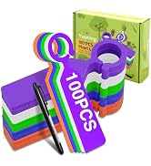 Plant Labels Yuanling 100Pcs Plastic Waterproof Plant Tree Tags Nursery Garden Markers for Indoor...