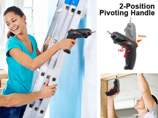 Cordless Screwdriver Rechargeable Electric Screwdriver Rechargeable Screw Gun Power Screwdriver