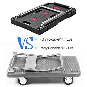lightweight hand cart with wheels